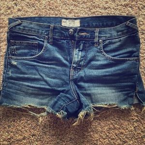 Free people denim shorts
